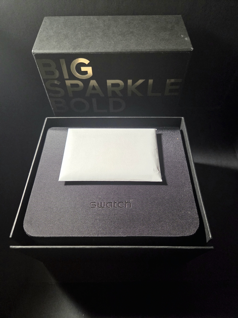 Swatch 'Big Sparkle Bold' Limited Edition NWB 136 Genuine Swarovski Crystals